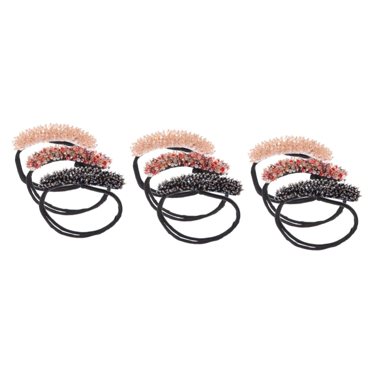 Healeved 9piezas Herramienta Para Hacer Moños De Flores Accesorios Para Peinados De Niñas y Mujeres Para Yoga Fiesta y Ocasiones Especiales