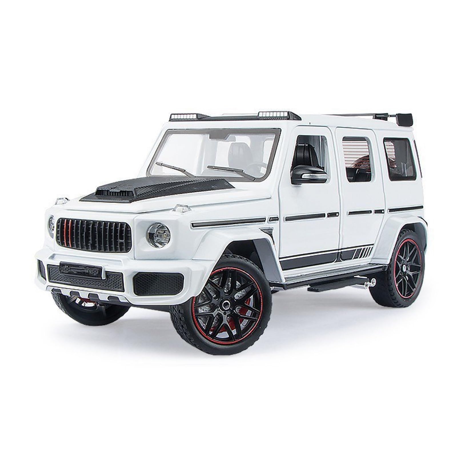 MOCALUX Scale Die-Cast Model Car 1:24 For BRABUS G800 Alloy Die Casting Model Car Ornaments(White)