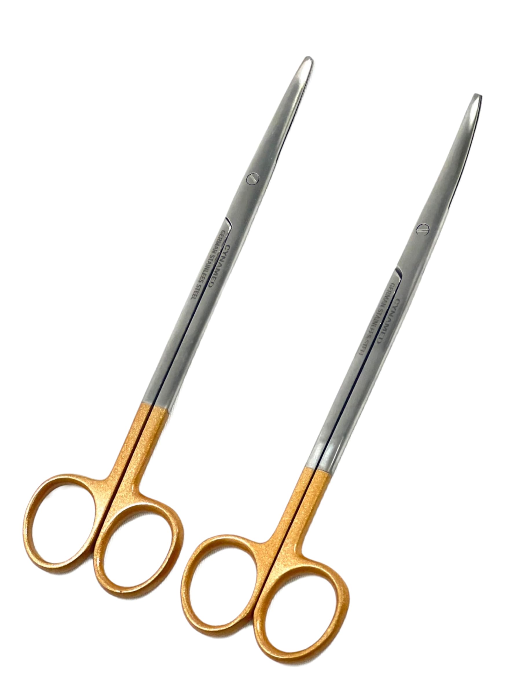 2 O.R GRADE METZENBAUM SCISSORS 7 inches STR and CVD Veterinary Disecting Instrument CYNAMED