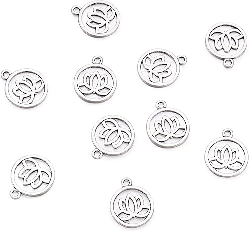 Miniatura 2 de Craftdady - Dijes de plata tibetana para hacer joyería, collares, pulseras, aretes, plata, X-TIBEP-5354-AS-LF-Craftdady