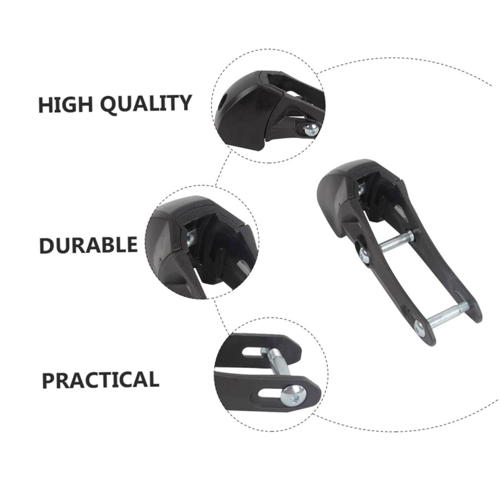Bloc De Frein Universel Pour Rollers – Caoutchouc Noir, Compatible Patins En Ligne, Facile à Remplacer, Pour Roller Et Patinage