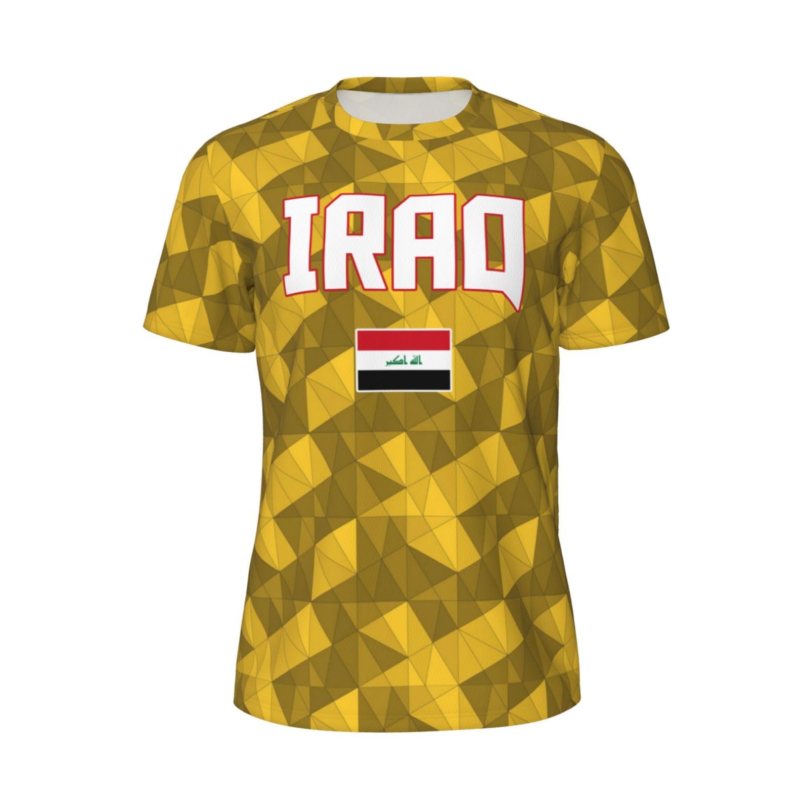 DABOYOZHZH Iraq Flag Cool Iraqans (68) Sports Jersey Mesh T-Shirt 3D Print for Running Cycling Soccer Tennis Fitness Climbing Shirts