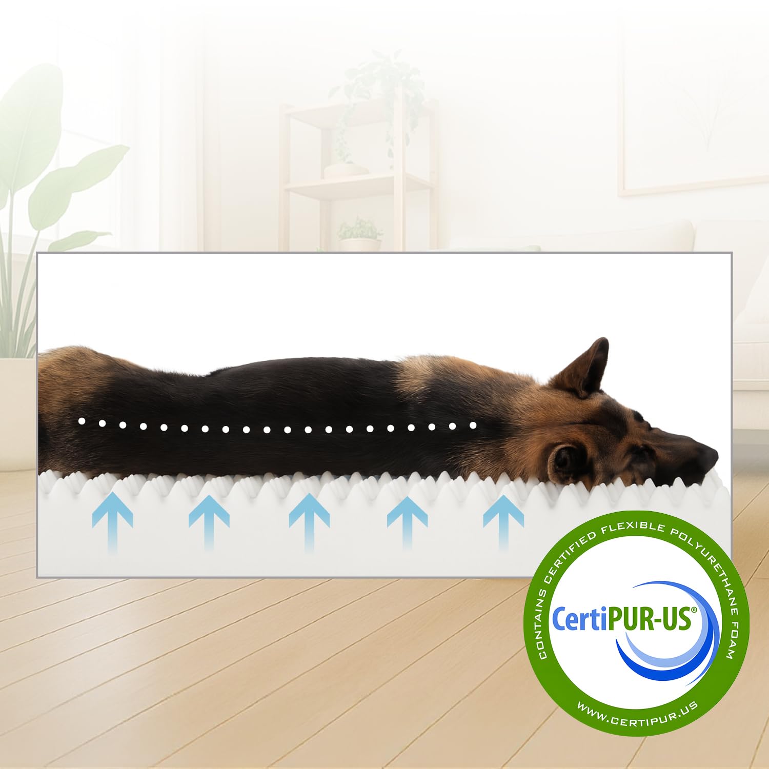Orthopedische hondenmand Lounge Bed Indira Antraciet 120cm