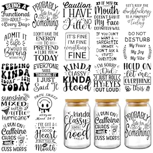 AFRITEE UV DTF Cup Wraps Humorous 20 Blatt