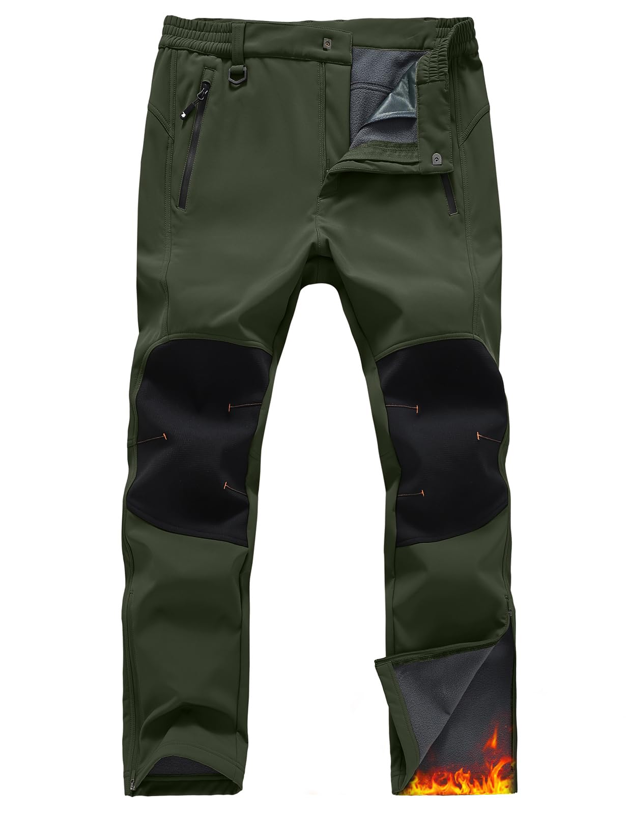Snapklik.com : Mens Snow Ski Hiking Pants Waterproof Insulated Winter ...