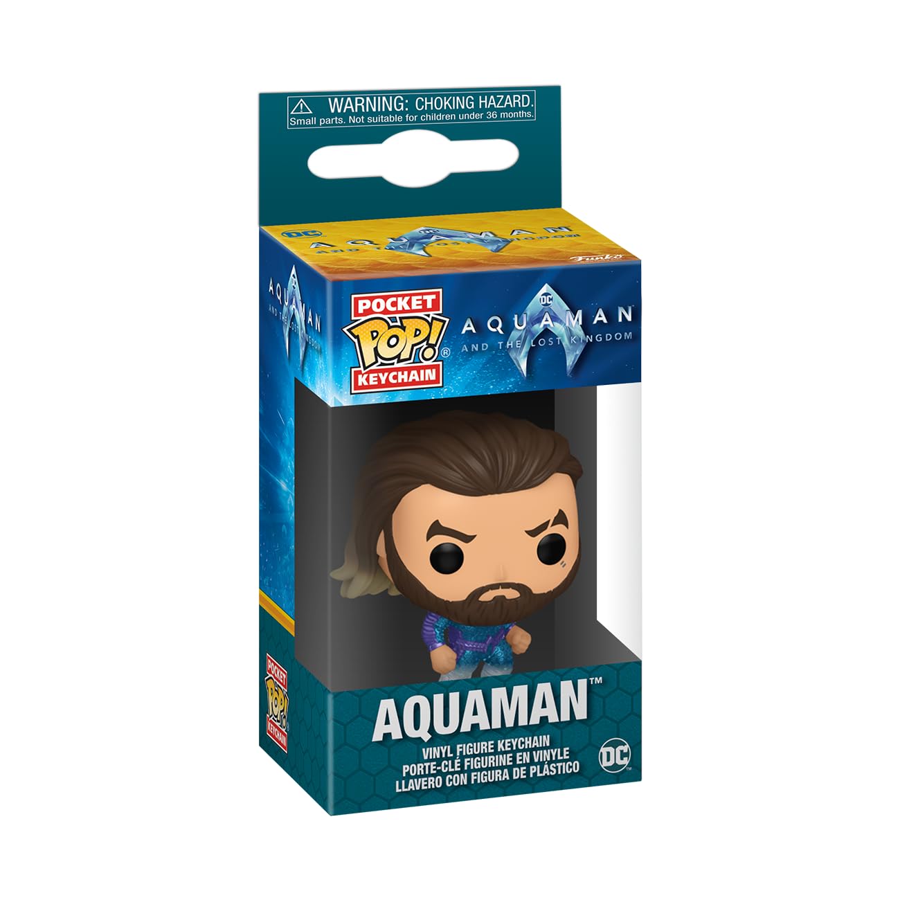 Funko Pop! Keychain: DC, Aquaman Novelty Keyring, Collectable Mini Figure, Stocking Filler, Gift Idea, Official Merchandise - Image 2