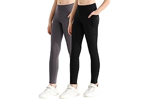 Girls Athletic Leggings with Pockets
