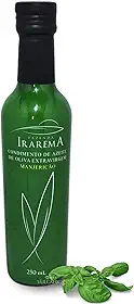 Azeite de Oliva com Manjericão Fazenda Irarema 250ml - Extra-Virgem, Prensado a Frio