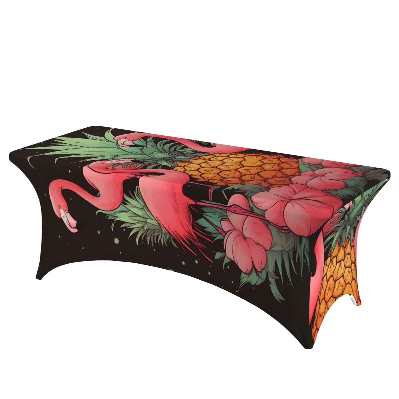 Nappe extensible ananas et flamants roses pour pique-nique et buffet de jardin