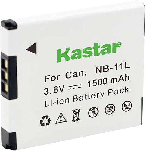 Kastar Batería para Canon NB-11L, NB-11LH, NB11L y PowerShot SX410 es, SX400 es, ELPH 170 is, 340 HS 320 HS 130HS 110 HS 1150 HS, A2300 is, A2400