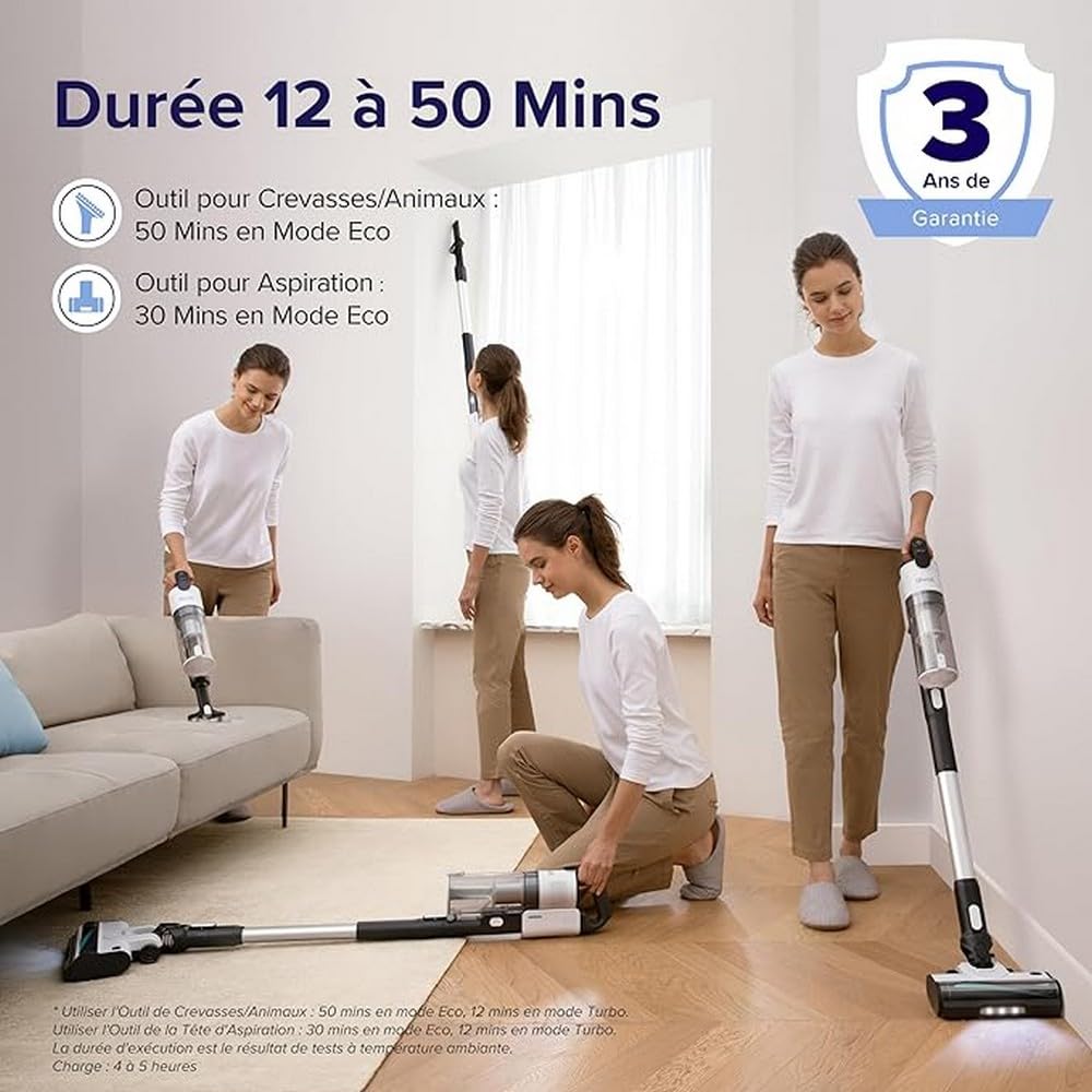 Levoit Cordless Vacuum Cleaner With Anti Hair Wrap,Hard Floor Clean Performance 99.7%,Up To 50 Mins Runtime,Lightweight,5-Level Filter/8-in-1 Crevice Tool For Hardwood Floor Stair Carpet Car Pet Hair - View #6