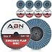 ABN 3” T27 120 Grit High Density Zirconia Alumina Flat Flap Disc Roloc Roll Lock Grinding Sanding Sandpaper Wheels 10 PK
