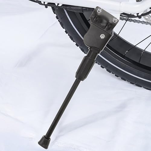 Miniatura 4 de Garneck Soporte de bicicleta 2 agujeros plegable Soporte de bicicleta de acero solo lado Kickstand para bicicleta de montaña Bicicleta de carretera