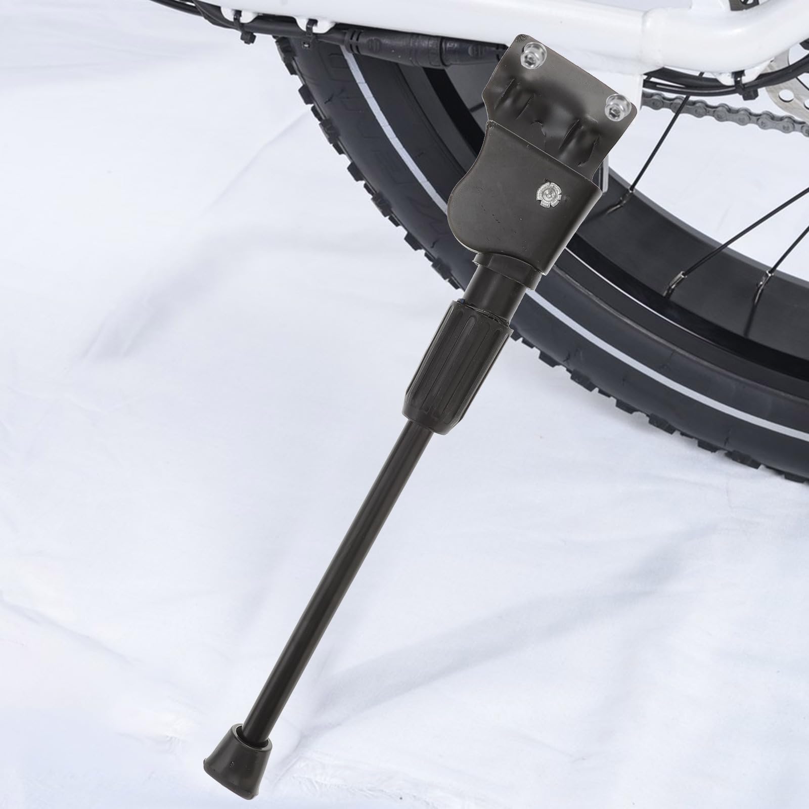 Béquille Latérale Vélo - Support Aluminium Alliage Noir - Double Trou De Fixation