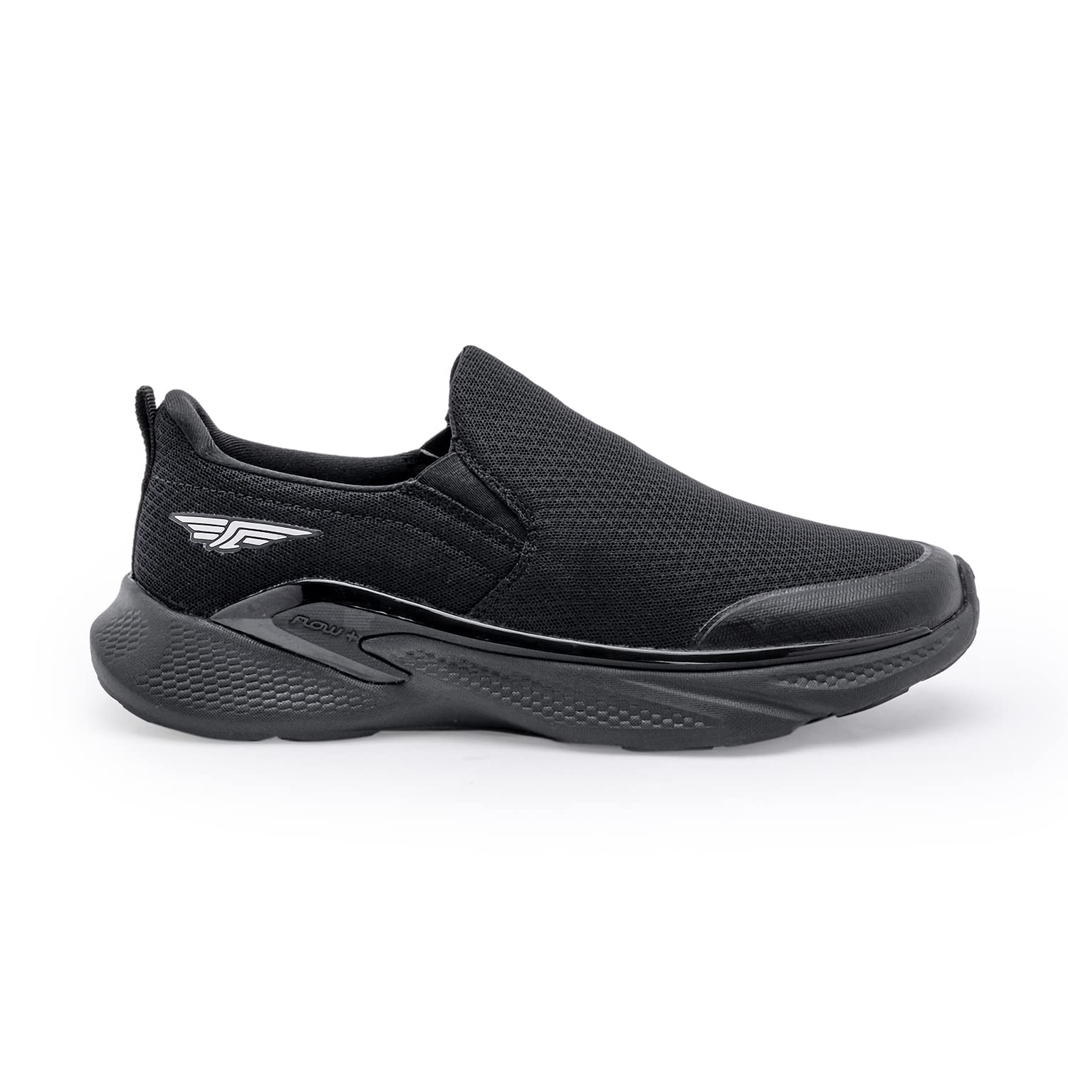 red tape Men's Walking Shoes Black Mesh Round Slipon Comfort Grip, 7 UK-picture-24