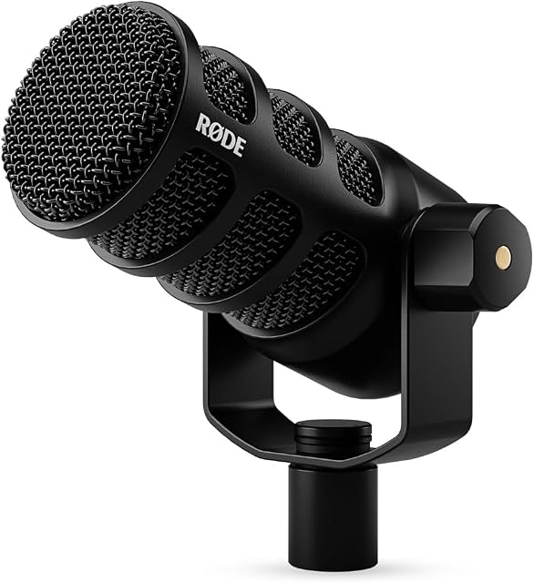 Røde Podmic Mikrofon Dynamiczny, Czarny, 12,3 x 11 x 11 cm