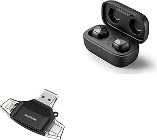 BoxWave Smart Gadget Compatible with Astell & Kern AK UW100 - AllReader SD Card Reader, microSD Card Reader SD Compact USB - Jet Black