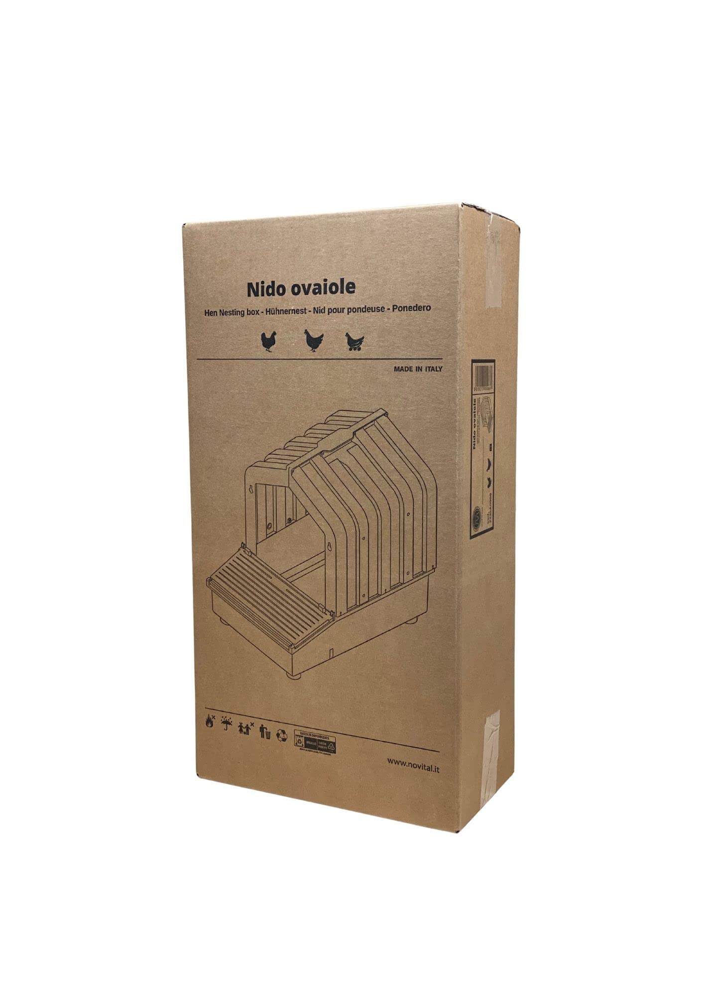 NOVITAL Nido per Galline OVAIOLE in PLASTICA