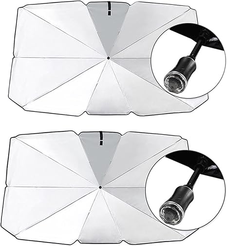 Amazon Co Jp Cmei 車のフロントガラスサンシェード傘折りたたみ式sunのバイザー 紫外線壊れた窓の頭のあるブロックカーパラソル Color Light Green 車 バイク