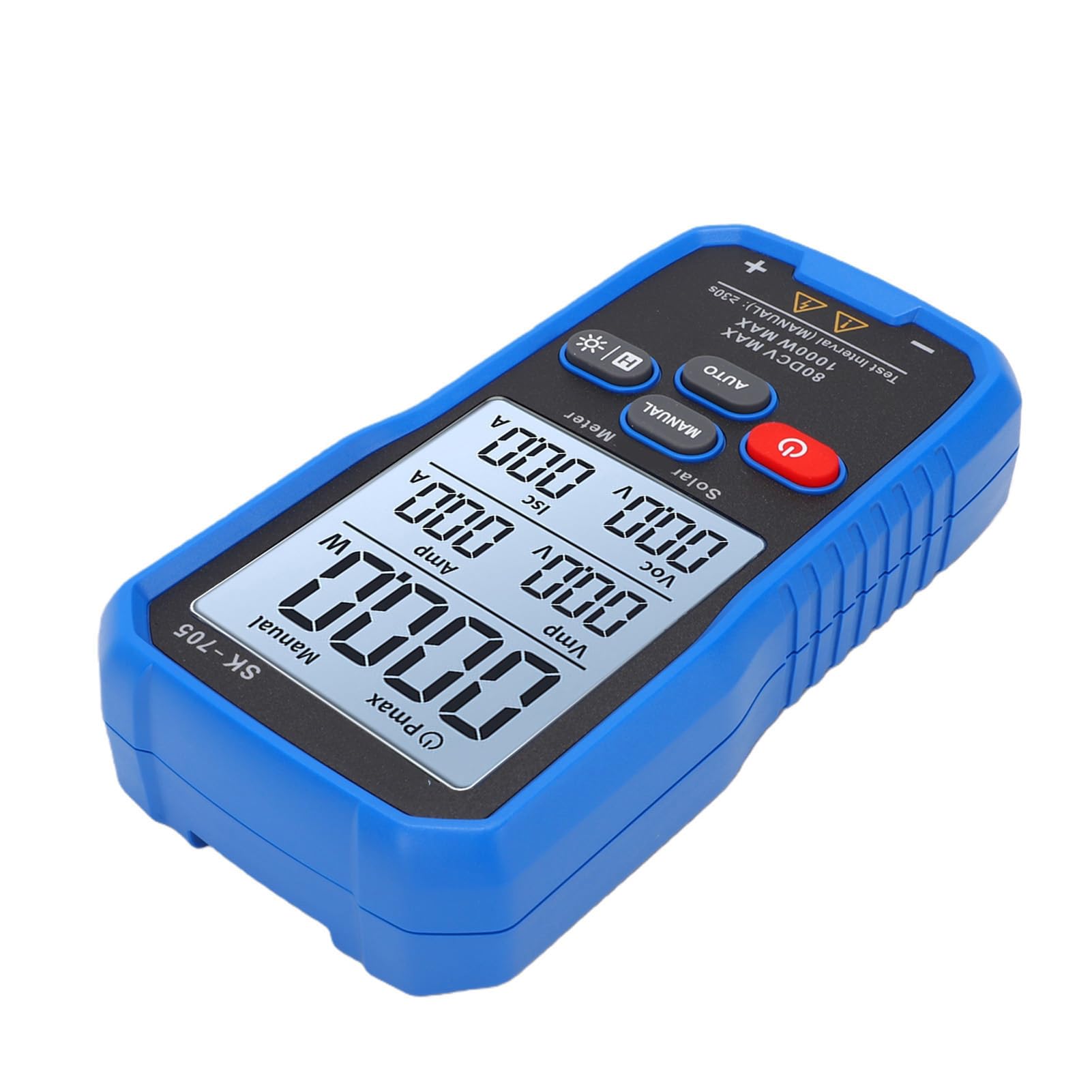 Eujgoov Tester per Pannelli Solari da 1000 W, Misuratore di Potenza Fotovoltaico Portatile con Display LCD MPPT da 3,2 Pollici per la Risoluzione dei Problemi dei Moduli Fotovoltaici