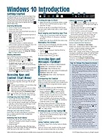 Windows 10 Introduction Quick Reference Guide (Cheat Sheet of Instructions, Tips & Shortcuts - Laminated) 1939791545 Book Cover