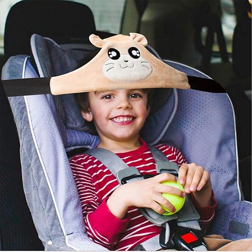 Miniatura 2 de Soporte para la cabeza del asiento del automóvil, correa para la cabeza del asiento de coche, protector de cabeza de bebé, cochecito y asiento de