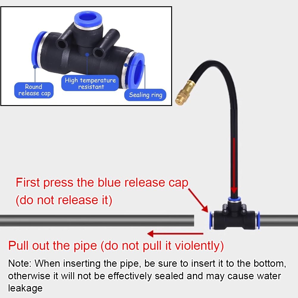 Kit di irrigazione a goccia per giardino, irrigazione a goccia automatica per piante in vaso e arbusti, tubo flessibile regolabile a 360° con irrigatore regolabile(20m/65.6ft)