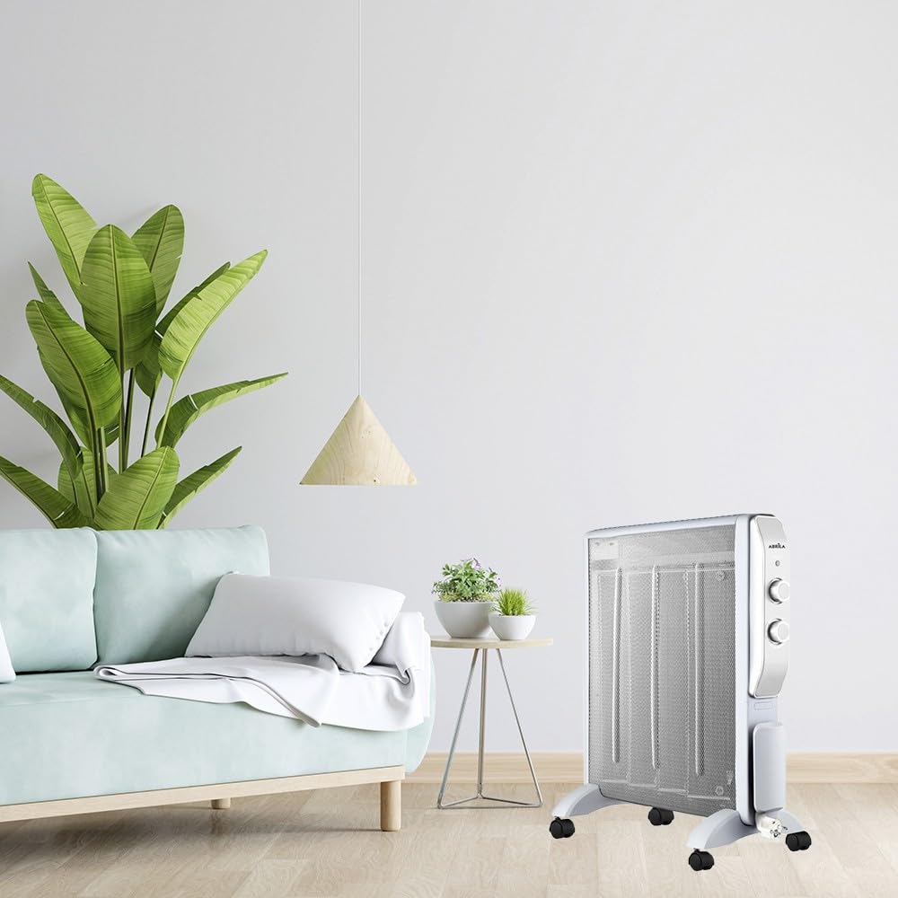 Akunadecor - Radiador De Mica Modelo Abrigo 2000w 4elementos Blanco