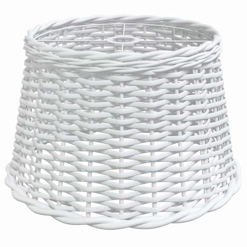 Vidaxl White Ceiling Lamp Shade, Ceiling Light Shade For Living Room Bedroom Dining Room, Pendant Light Shade With Holder Hole, Wicker
