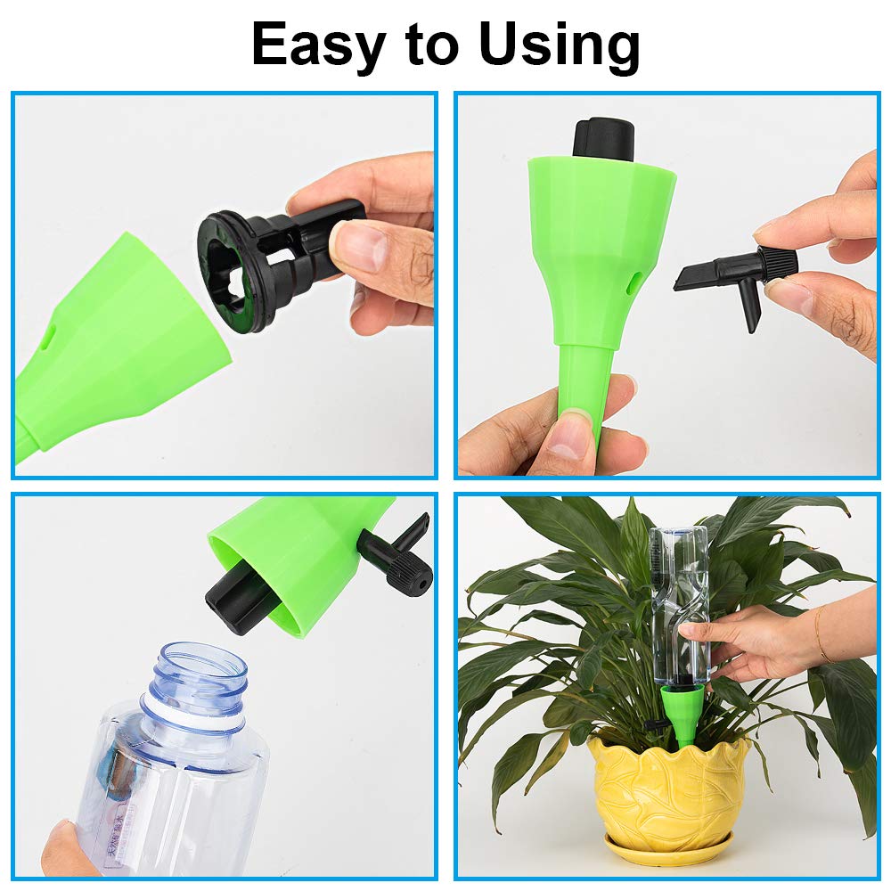 Chasehill Plant Self Watering Spikes Devices, 18 Pack Adjustable Plants