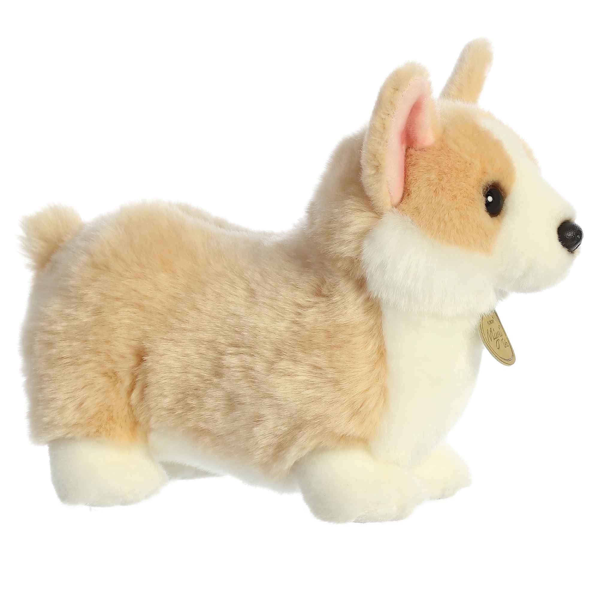 Aurora(r) Adorable Miyoni(r) Tots Pembroke Welsh Corgi Pup Stuffed Animal - Lifelike Detail - Cherished Companionship - Brown 9.5 Inches - Image 3