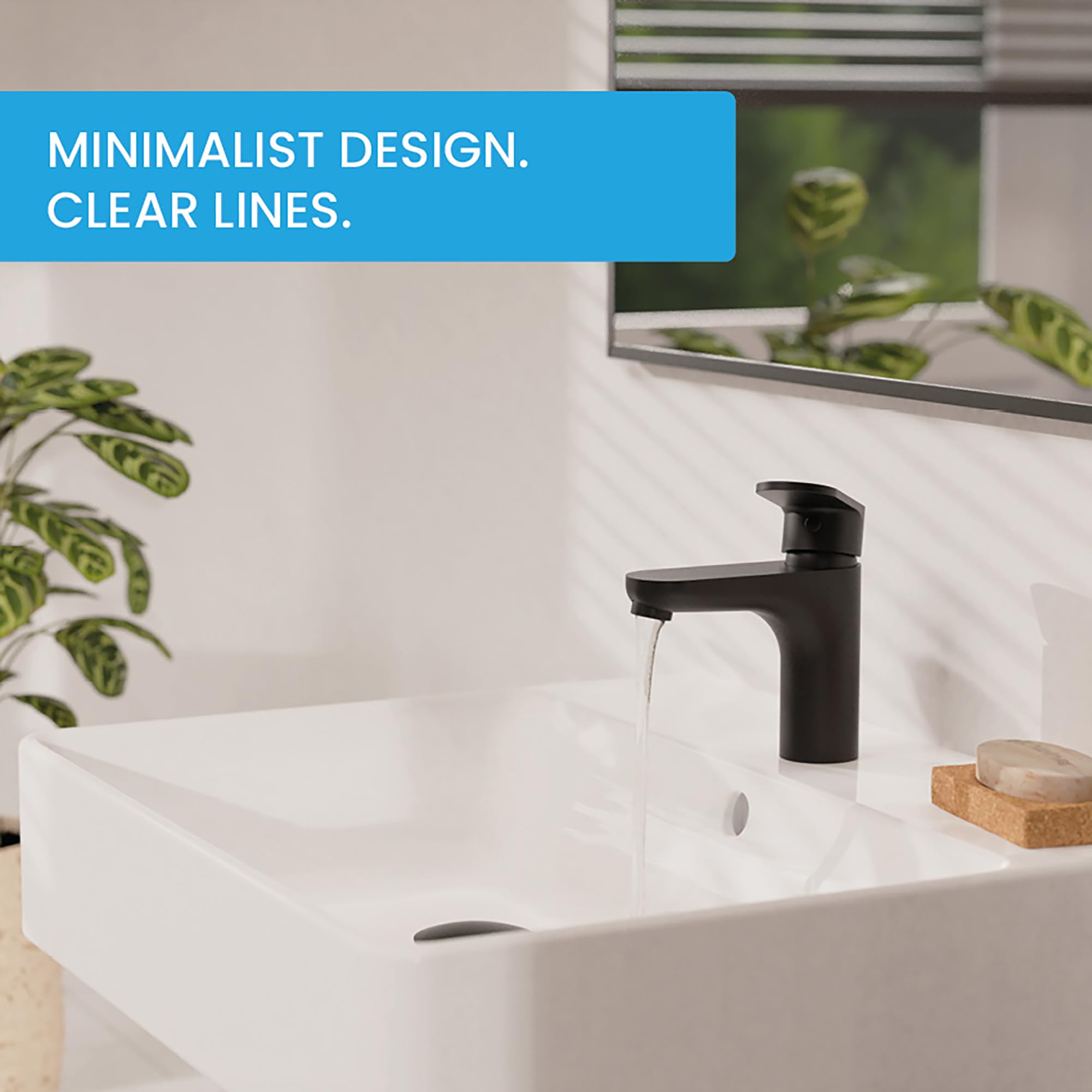 Bächlein Tap for The Bathroom in Classic Design Single-Lever Mixer with Durable Ceramic Cartridge and Installation Set - Image 4
