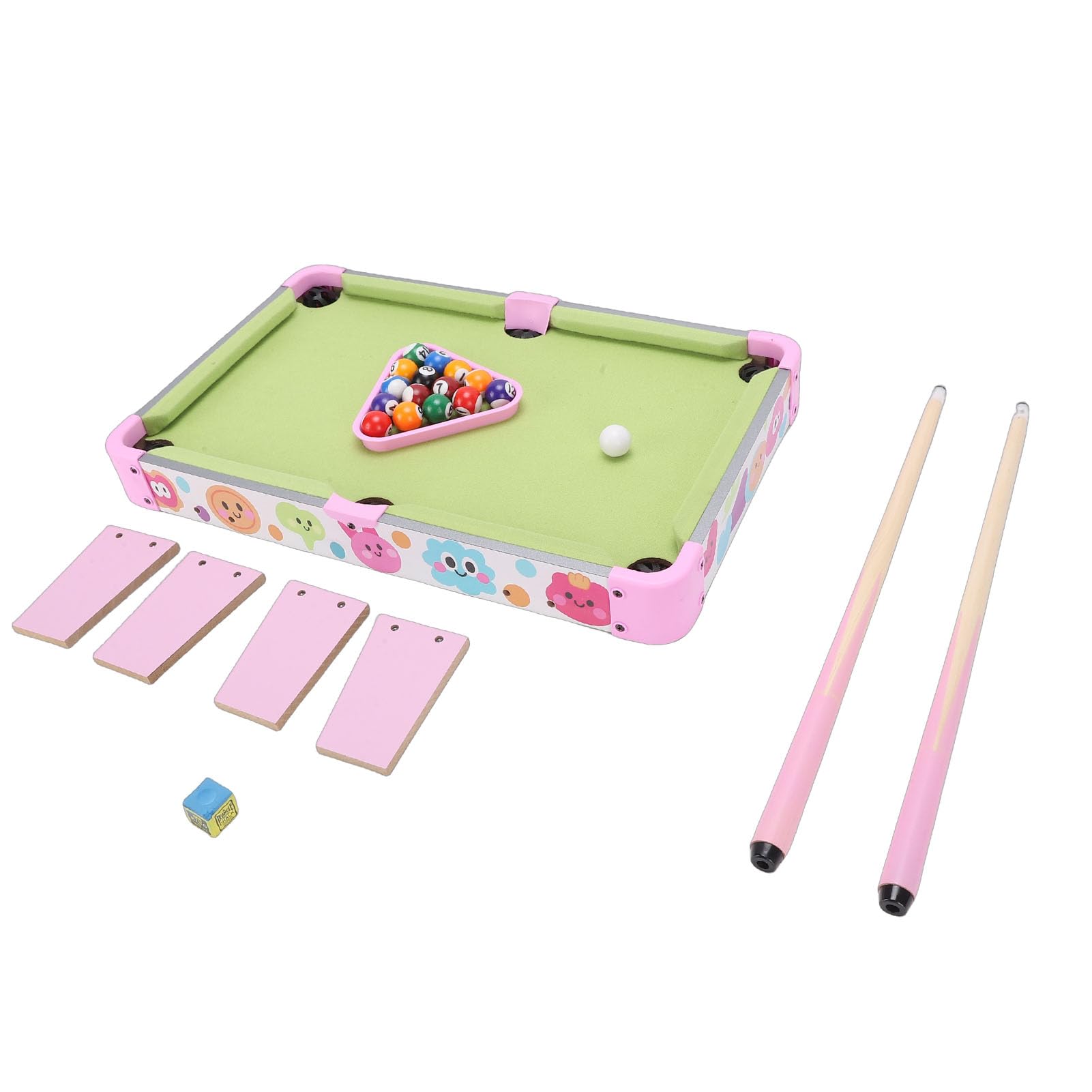 Cryfokt Mini Mesa de Billar, Diseño Reforzado Portátil para Niños Mesa de Billar Portátil, Mesas de con Marco Resistente y Materiales Seguros para la Unión Familiar y los Viajes
