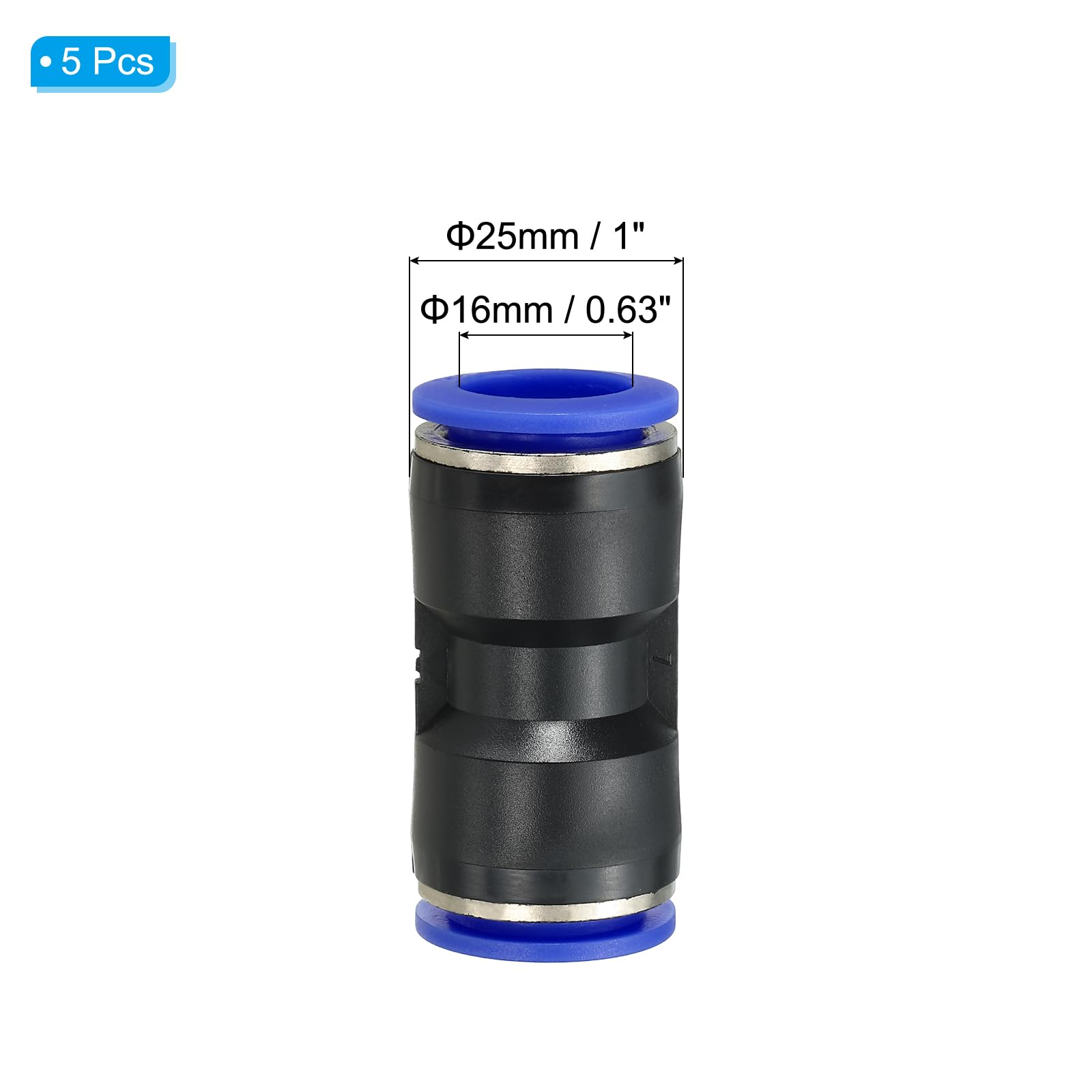 Pronese Lot De 50 Raccords Pneumatiques En Plastique à Dégagement Rapide, 4/ 6/8/10/12