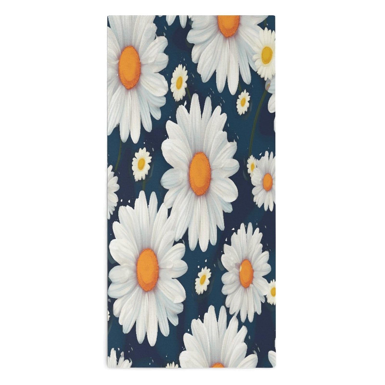 Btcowzrv Style Daisy Pattern Bath Towel Beach Towels Shower Towel