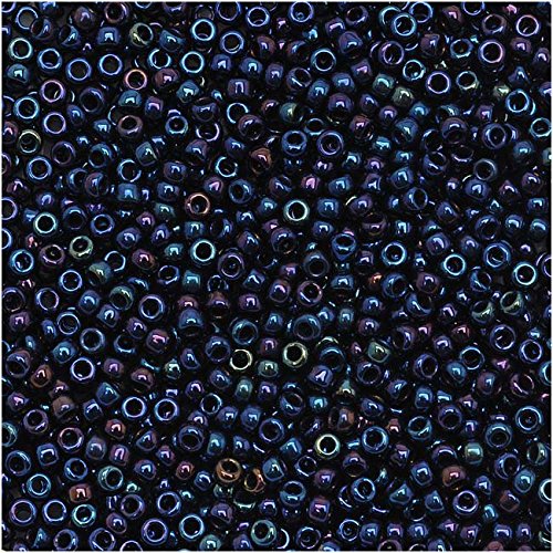 Toho Round Seed Beads Size 15/0, 82 Metallic Nebula 2.5" Tube, Apprx. 8-9g, Imported 1.5mm Japanese Seed Beads for Jewellery Making, Beading, Embroidery, Art and Craft