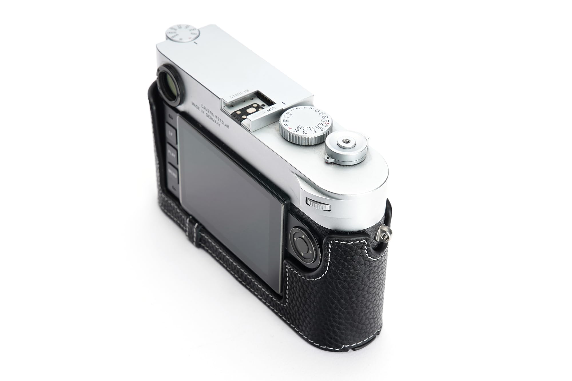 Amazon.com : Handmade Genuine Real Leather Half Camera Case Bag