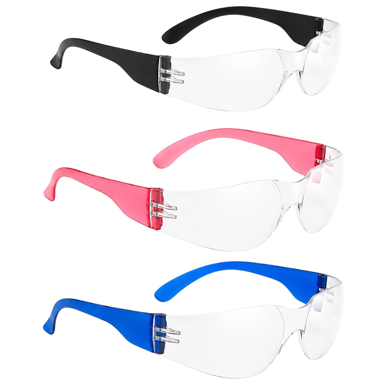 PRVCFZ 3 PCS Protective Goggles, Windproof Eye Gear for Cycling, Lightweight and Comfortable, Suitable for Outdoor Activities and Daily Use