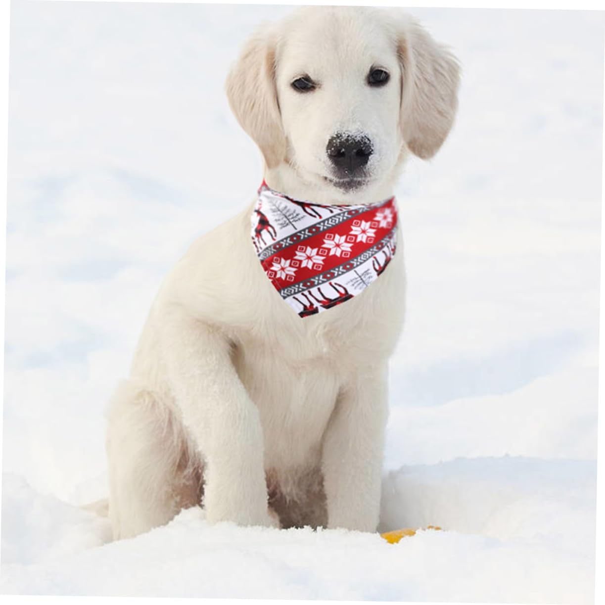 minkissy 2 Juegos de Bufandas Triangulares de Material para Perros Bandanas Navideñas para Mascotas Baberos para Perros 4 Unidades X 2