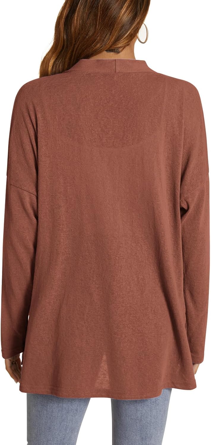 AWULIFFAN Women's Fall Long Sleeve V-Neck T-Shirt Sleepwear Tunic Tops Blouse Shirts - Image 4