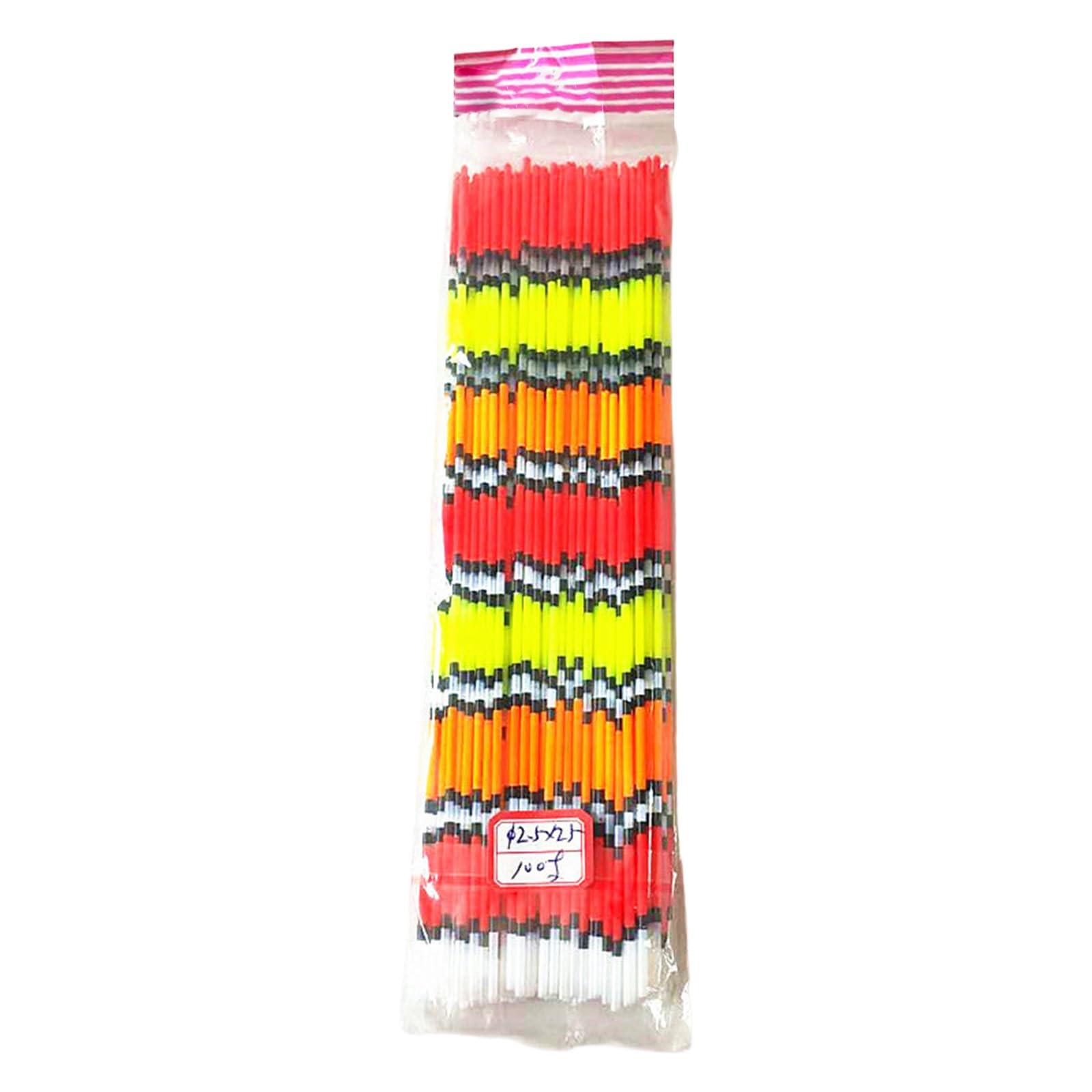 Tsophreniq 100Pcs Bold Tail Eye Catching Float Top Drift Tail Fishing Float Top Hollow Floats Fishing Bobber Tackle Hollow Structure Floats