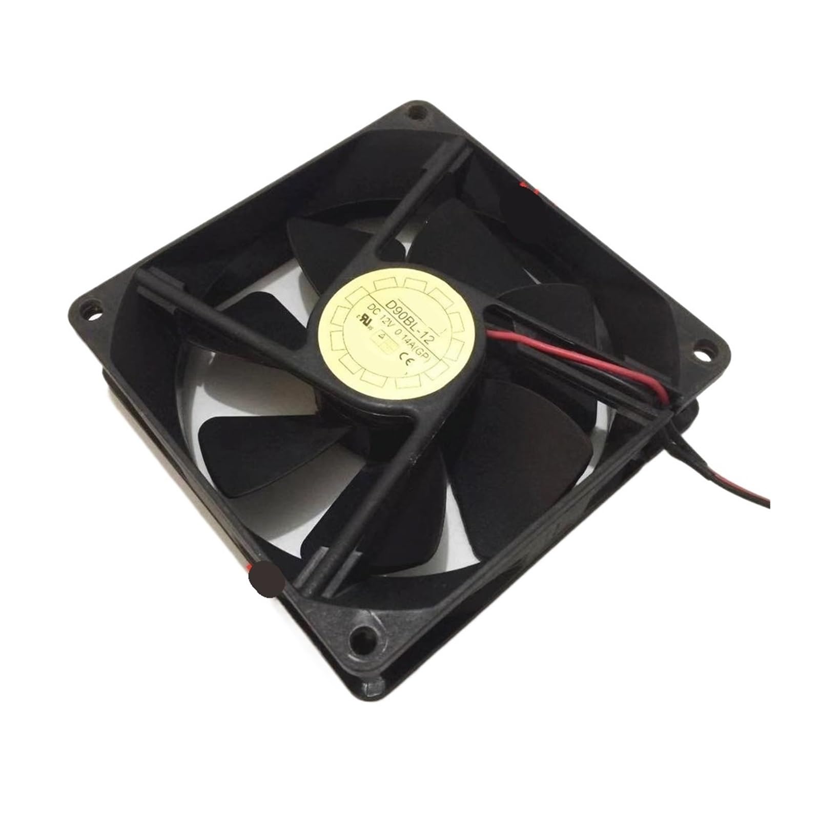 UITGVDQAT D90BL-12 DC 12V 0.14A 90x90x25mm 2-Wire Server Cooling Fan