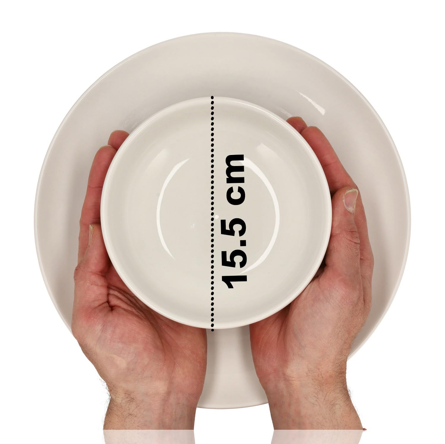 Vajilla blanca de 16 piezas – Vajilla de porcelana para 4 personas – Juego completo de platos con platos, platos de desayuno, cuencos y tazas – Microondas y Lavavajillas Resistente