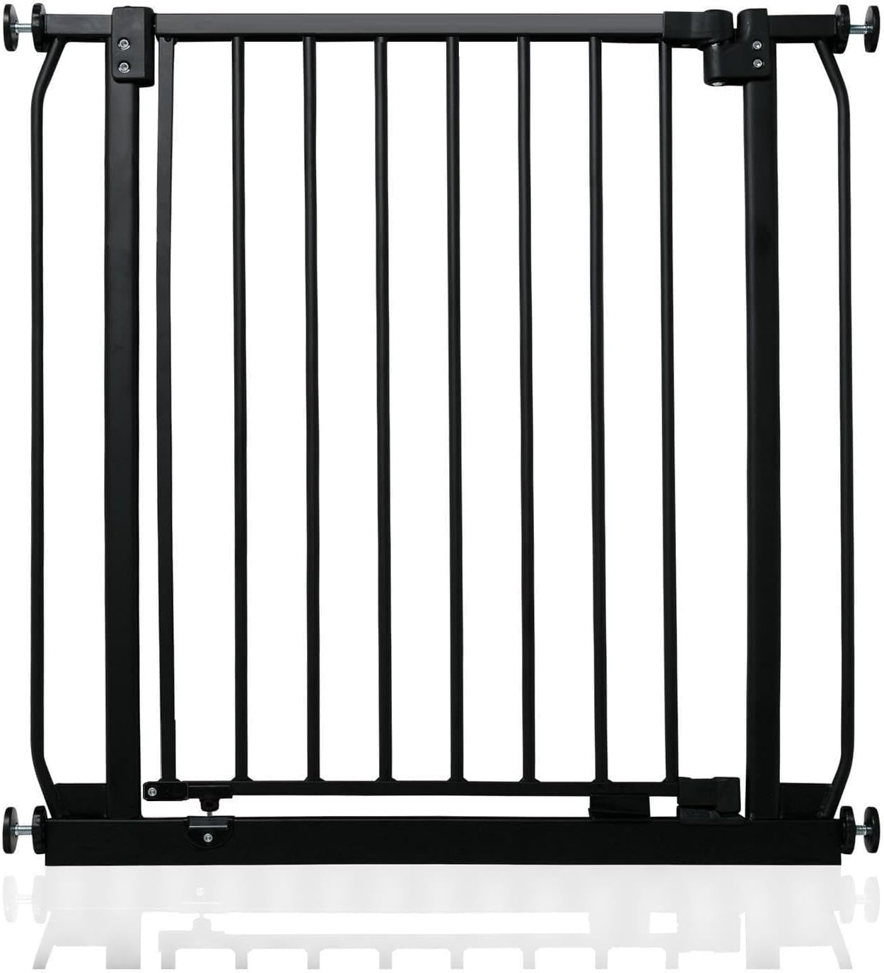 Safetots Barrière de Sécurité Elite, Barrière d'Escalier à Fixation par Pression, Barrière de Sécurité pour Bébé pour Portes et Couloirs, Installation Facile, 71cm - 80cm, Couleur Noir Mat