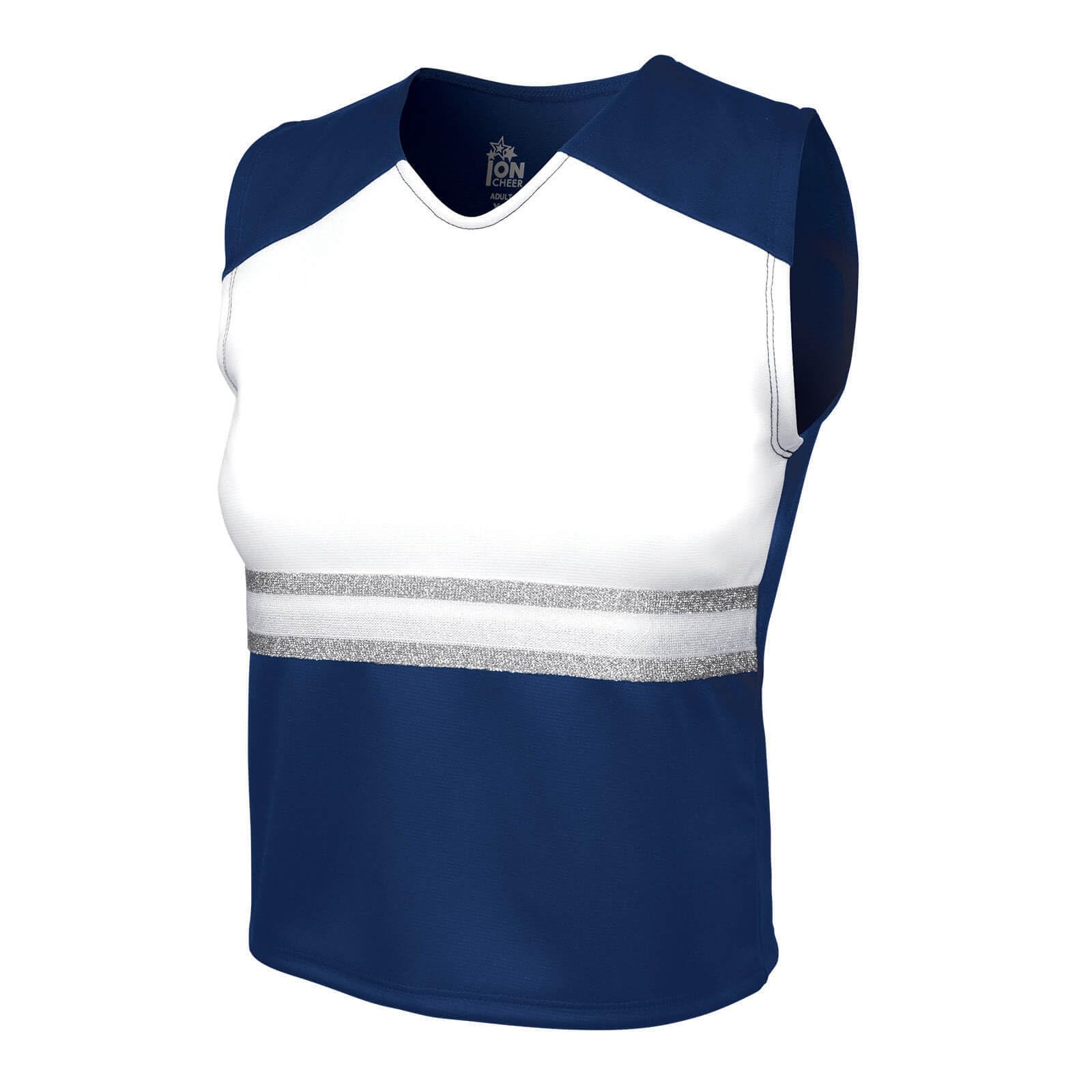 ION Cheer League Ovation Shell Top (Adult Sizes) (Navy, L)