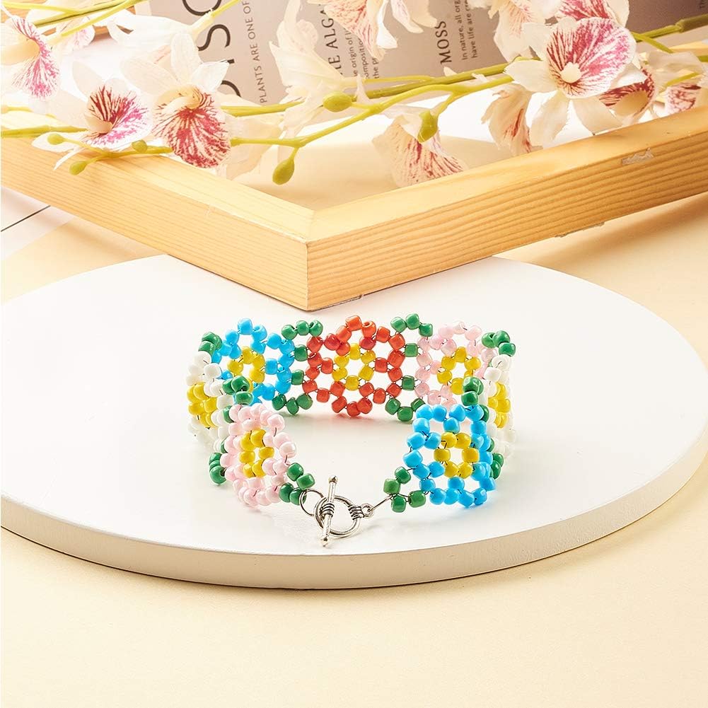 PH PandaHall 150 Sets Round Toggle Clasps, Bracelet Closure Clasps Jewelry Fastener Buckle OT End Clasp T-Bar Connectors Bar and Ring Clasp for Necklace Jewelry Making DIY Craft, 6 Colors - Image 7