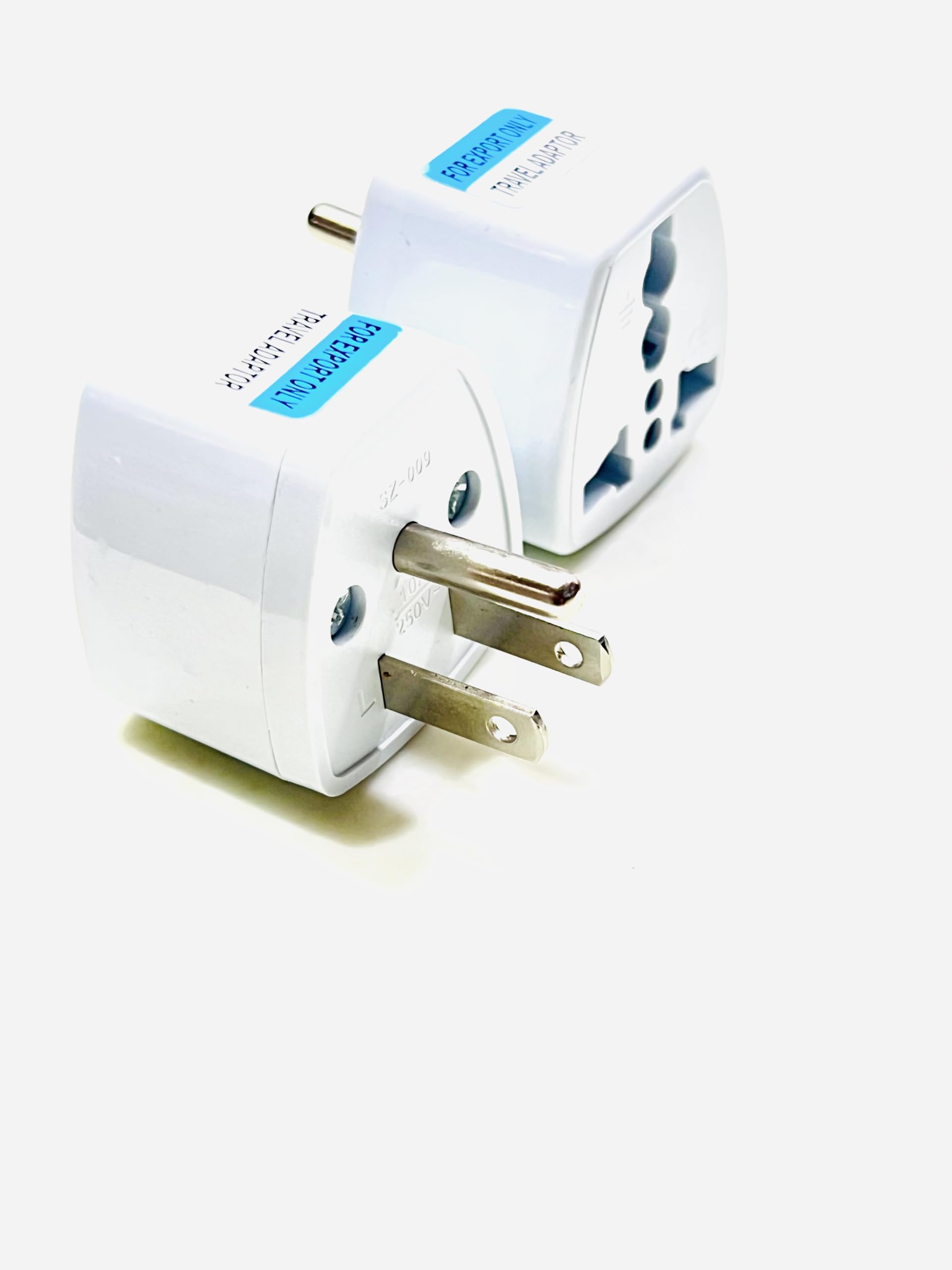 HR Electronics Species India to USA Converter Plug, USA, Japan, Philippines, Canada Travel Plug Adapter - Type B Universal Travel Adapter - CE Certified- White (1-Pack)-image-26