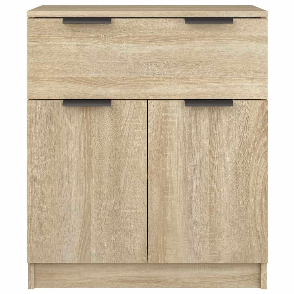 Credenza in rovere Sonoma, 60 x 30 x 70 cm, comò con cassetto