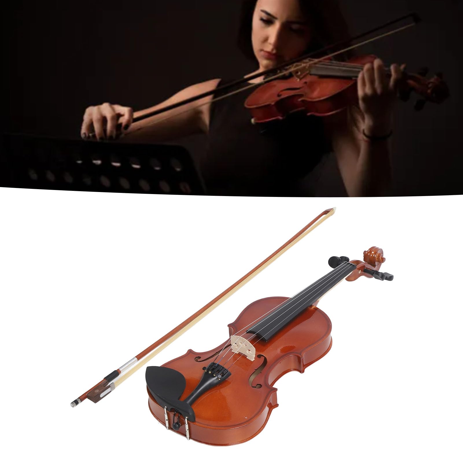 Amazon | 初心者バイオリン、アコースティックバイオリン 4/4
