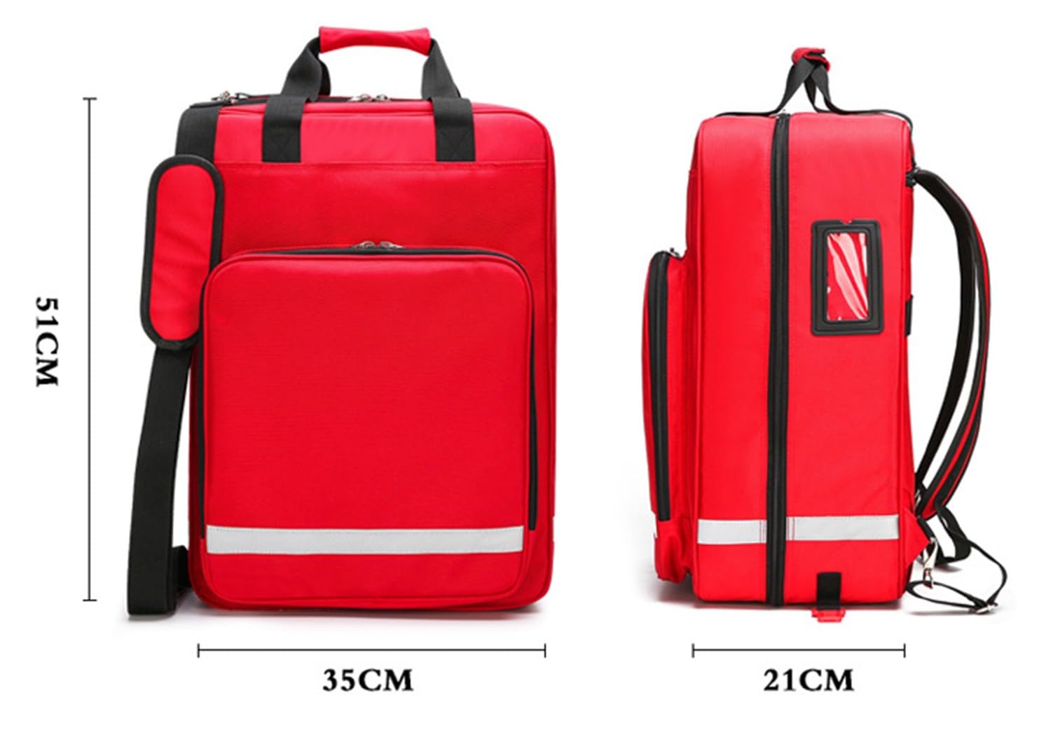 Mochila Emergencias Sanitarias Con Carrello Ruote Rimovibile,Mochila De Emergencias Modulable De Gran Capacidad,Bolsa Para Equipo De Protección Individual,Bolsa Bombero Transporte EPI,Médico A